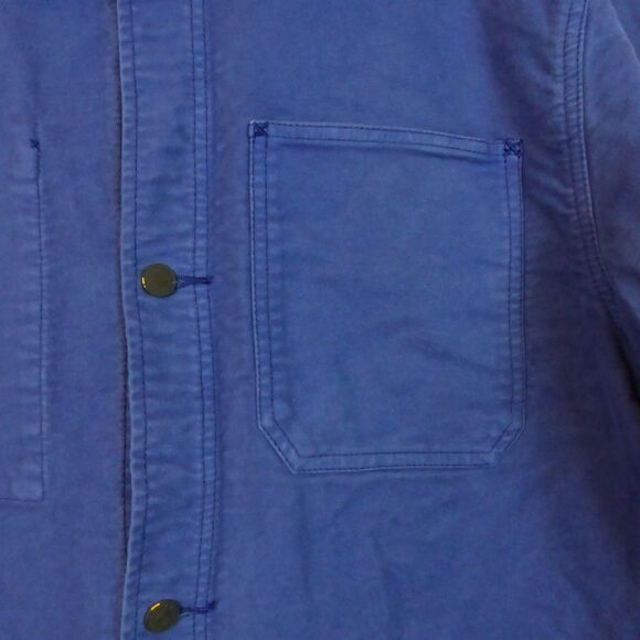 The Hundreds Chore Jacket Mens XL Blue Lens Work Utility Coat Cotton Twill Skate - Picture 6 of 13